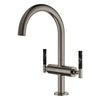 [21146AL0] Atrio Single Hole Two-Handle L-Size Bathroom Faucet without Handles, 1.2 GPM (4.5 L/min) - Brushed Hard Graphite