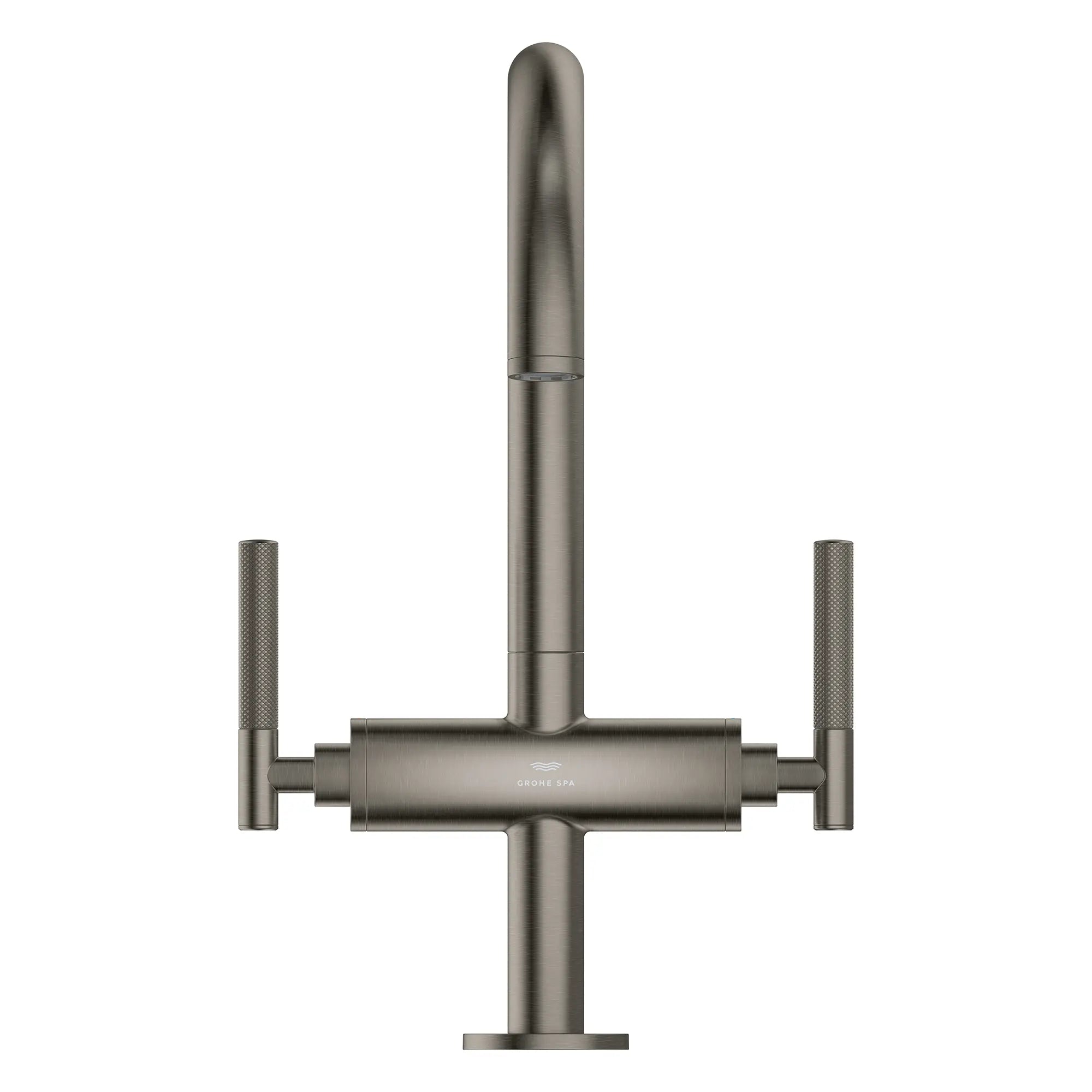 Grand robinet monotrou à deux poignées pour salle de bain 4,5 L/min (1,2 gpm) // BRUSHED HARD GRAPHITE // 269191_Atrio_PC_SiloFront_21146AL00_48646AL0_August2025_0_CDNwebp.webp
