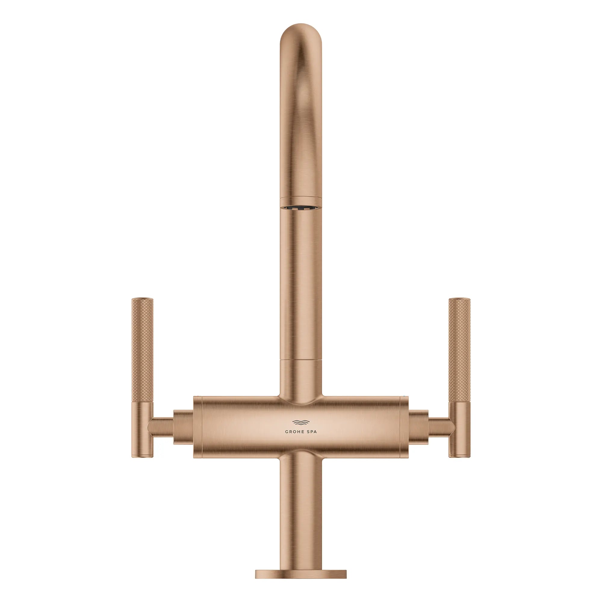 Grand robinet monotrou à deux poignées pour salle de bain 4,5 L/min (1,2 gpm) // BRUSHED WARM SUNSET // 269210_Atrio_PC_SiloFront_21146DL00_48646DL0_August2025_0_CDNwebp.webp