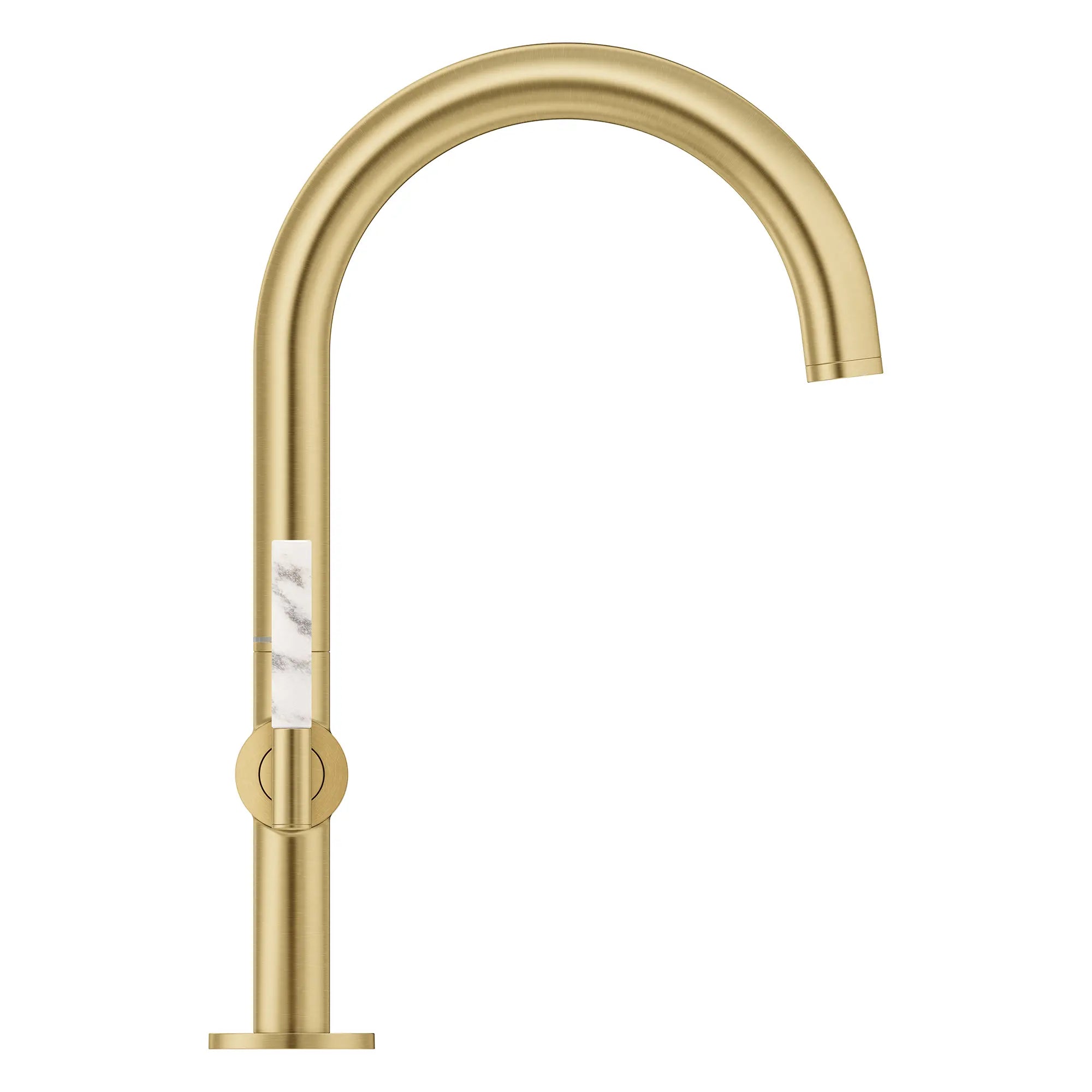 Grand robinet monotrou à deux poignées pour salle de bain 4,5 L/min (1,2 gpm) // BRUSHED COOL SUNRISE // 269244_Atrio_PC_SiloSide_21146GN00_48458GN0_August2025_0_CDNwebp.webp