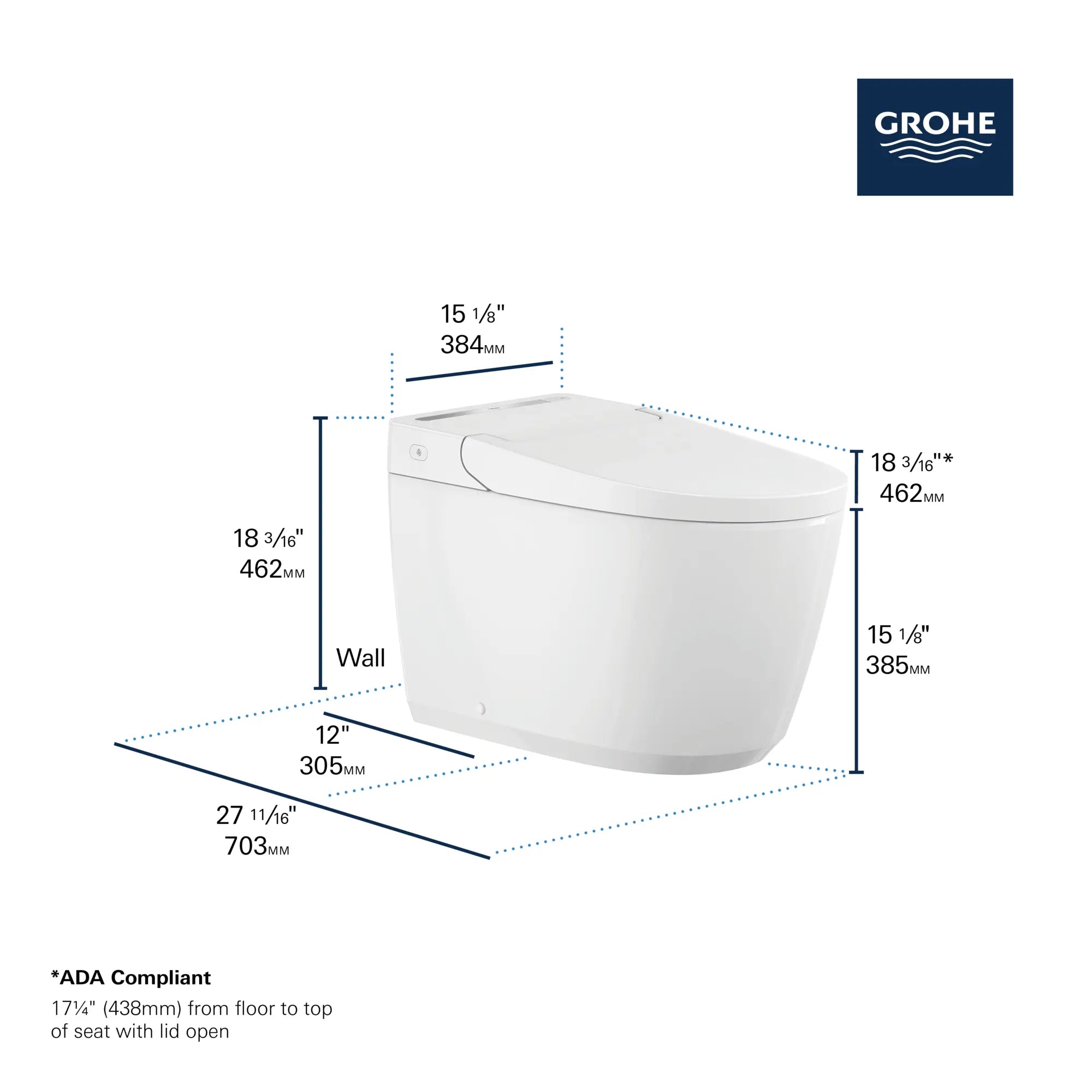Toilette-Bidet Électronique, 1.28/0.8gpf (4.8/3.0Lpf) // BLANC ALPIN // 270737_Sensia_Infographic_131886SH00_0001_SEPT2025_0_CDNwebp.webp