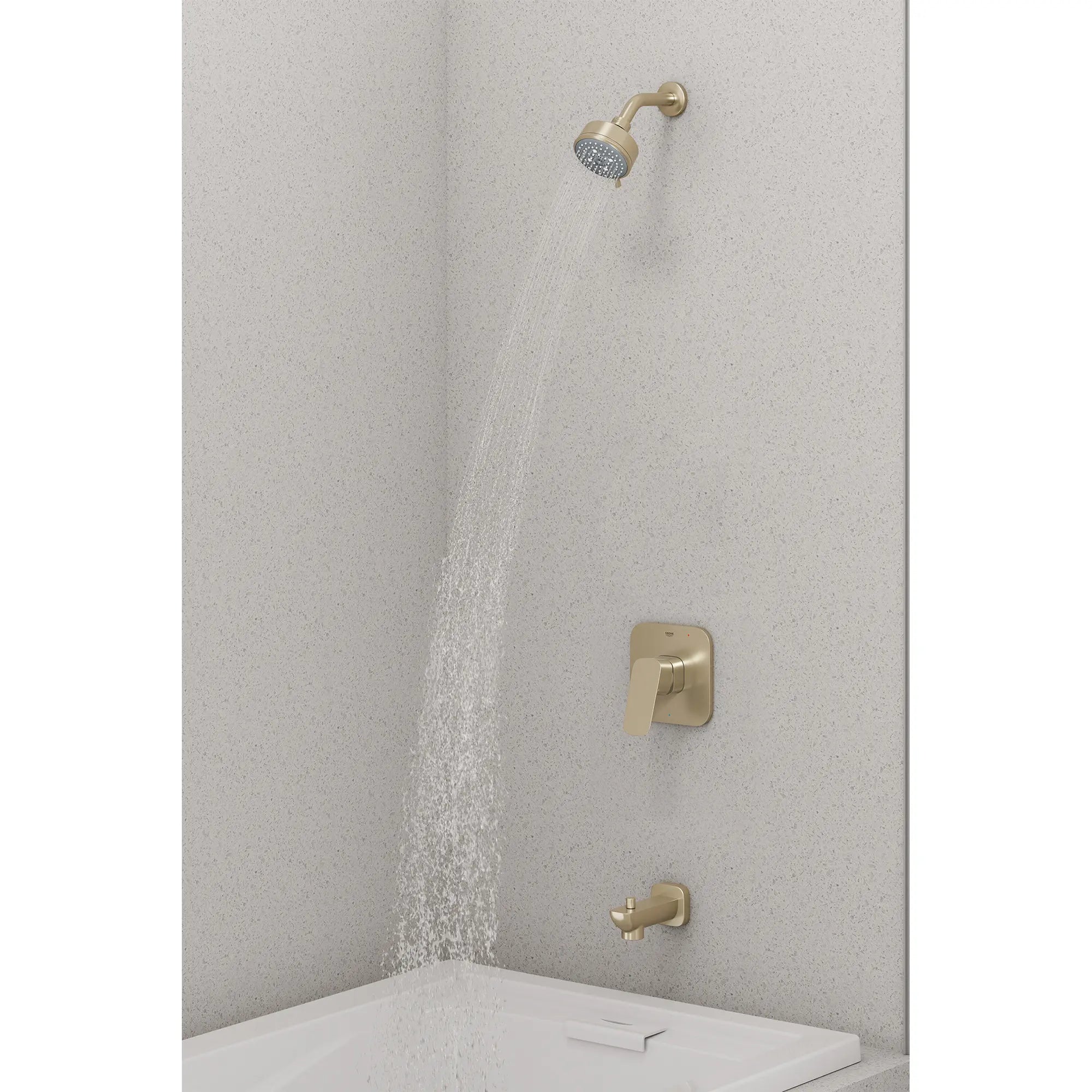 Bec de baignoire avec inverseur Cubeo // NICKEL BROSSÉ INFINITYFINISH // 270848_Cubeo_EnvironmentCloseUp_105377EN00_0001_SEPTEMBER2025_1_CDNwebp.webp