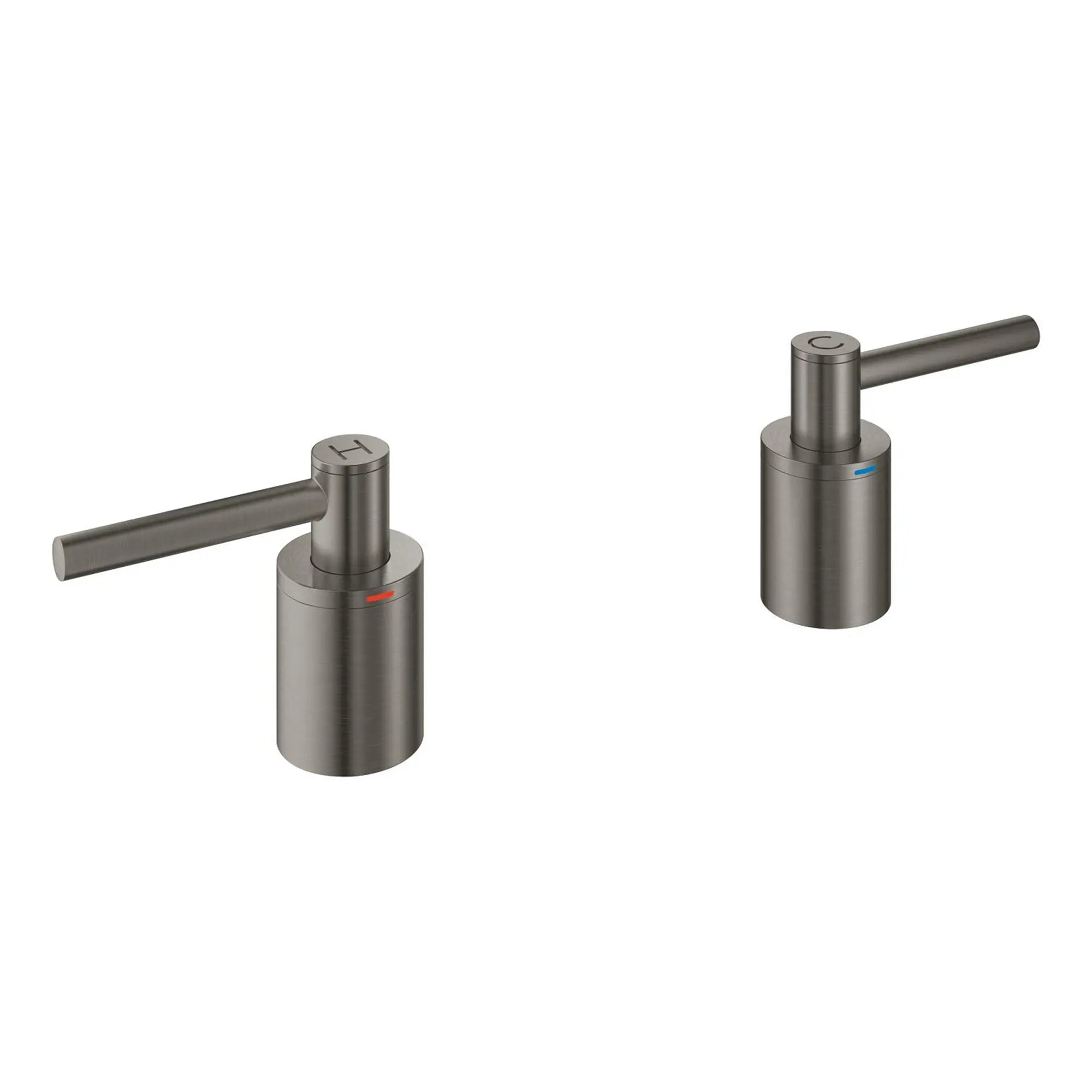 Poignées à levier (paire) pour bec de baignoire // BRUSHED HARD GRAPHITE // 271336_14218AL0_1_CDNwebp.webp