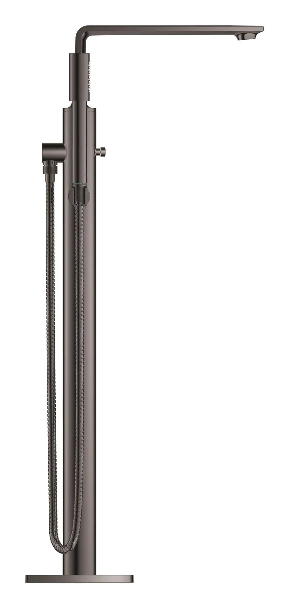 Robinet de baignoire autoportante à poignée simple avec douchette 6,6 L/min (1,75 GPM) // HARD GRAPHITE // 272928_Allure_SiloSide_25222A01_0_CDNwebp.webp