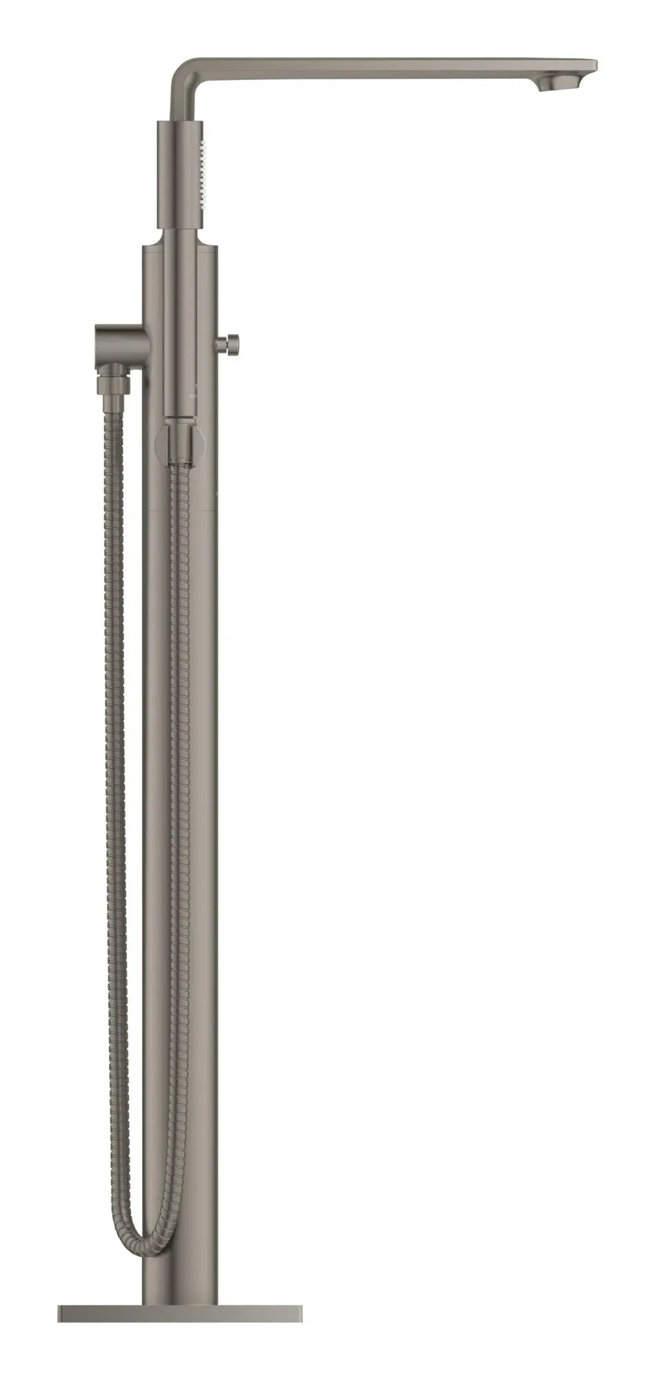Robinet de baignoire autoportante à poignée simple avec douchette 6,6 L/min (1,75 GPM) // BRUSHED HARD GRAPHITE // 272932_Allure_SiloSide_25222AL1_0_CDNwebp.webp