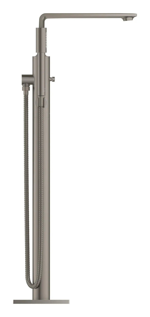 Robinet de baignoire autoportante à poignée simple avec douchette 6,6 L/min (1,75 GPM) - Brushed Hard Graphite