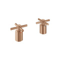 [14217DL0] Atrio Cross Handles for Roman Tub Faucet (Pair) - Matte Black