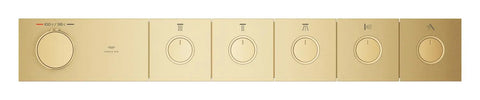 [107178GN00] Grohtherm Aqua Tiles 5 Outlet Thermostatic Trim - Brushed Cool Sunrise