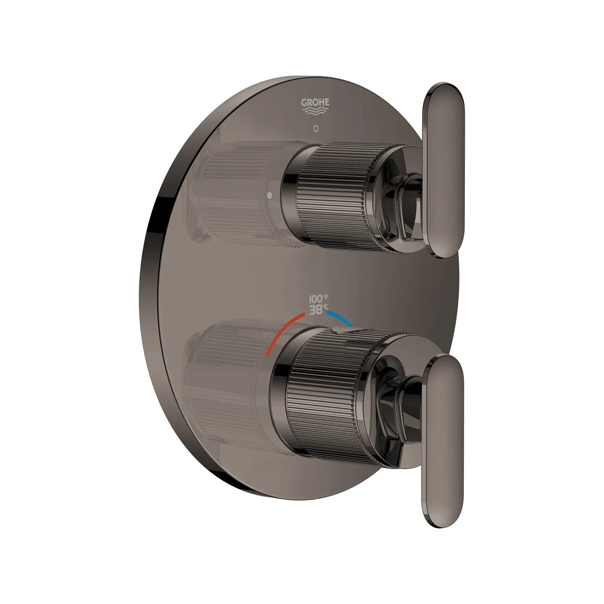 Garniture de robinet thermostatique à fonction unique et 2 manettes Listra // GRAPHITE DUR // 275215_Listra_SiloRight_106236A000_0001_SEPTEMBER2024_0_CDNwebp.webp
