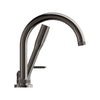 [106237A000] Listra 4-Hole Single-Handle Deck Mount Roman Tub Faucet with 1.75 gpm (6.6L/min) Hand Shower - Brushed Cool Sunrise