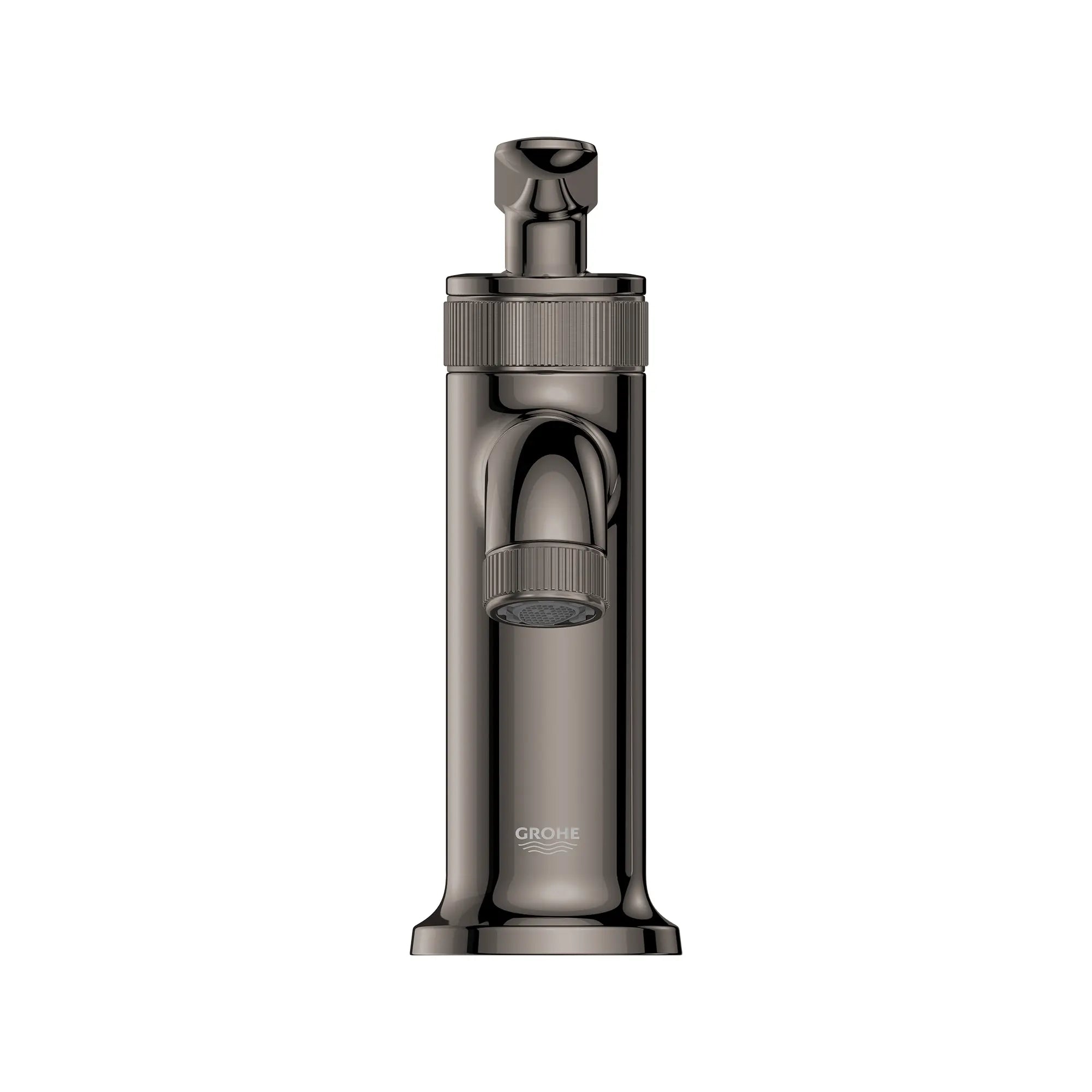 Robinet de salle de bain Listra à orifice et manette uniques, taille P, 4,5 l/min (1,2 gal/min) // GRAPHITE DUR // 275256_Listra_SiloStraight_106215A000_0001_SEPTEMBER2024_0_CDNwebp.webp