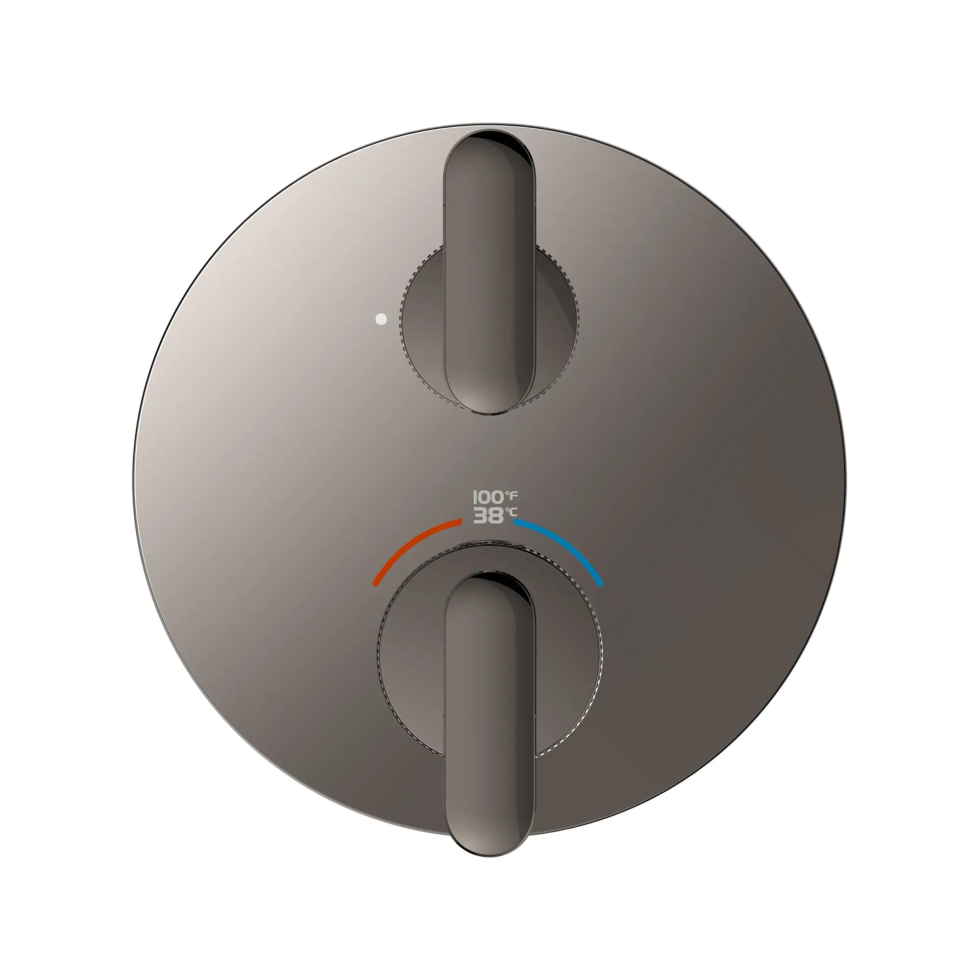 Garniture de robinet thermostatique à fonction unique et 2 manettes Listra // GRAPHITE DUR // 275264_Listra_SiloStraight_106236A000_0001_SEPTEMBER2024_0_CDNwebp.webp