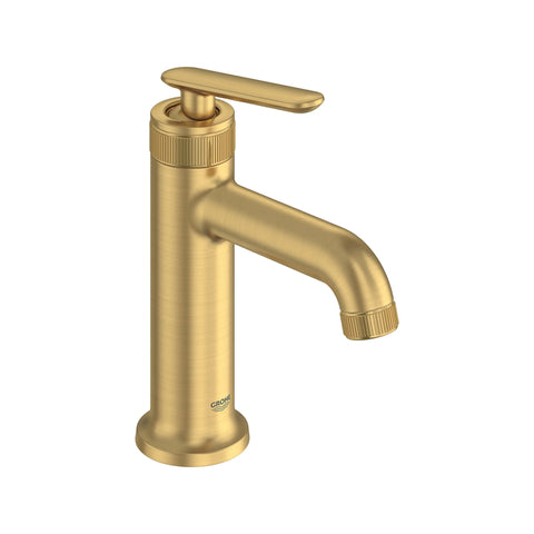 Robinet de salle de bain Listra à orifice et manette uniques, taille M, 4,5 l/min (1,2 gal/min) - Aube fraîche brossé