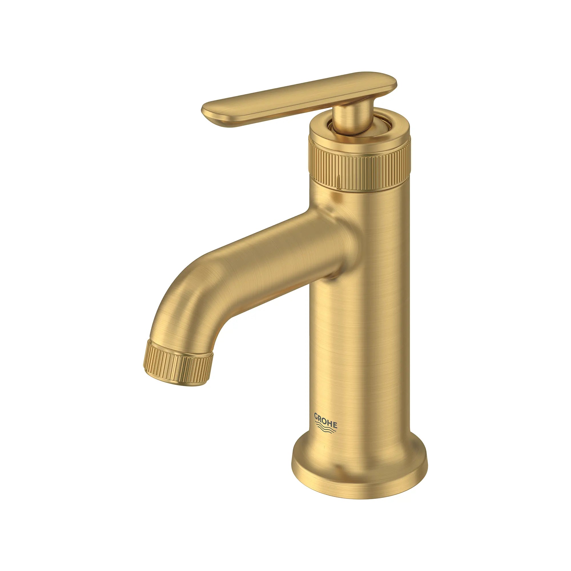 Robinet de salle de bain Listra à orifice et manette uniques, taille P, 4,5 l/min (1,2 gal/min) // AUBE FRAÎCHE BROSSÉ // 275374_Listra_SiloLeft_106215GN00_0001_SEPTEMBER2024_0_CDNwebp.webp