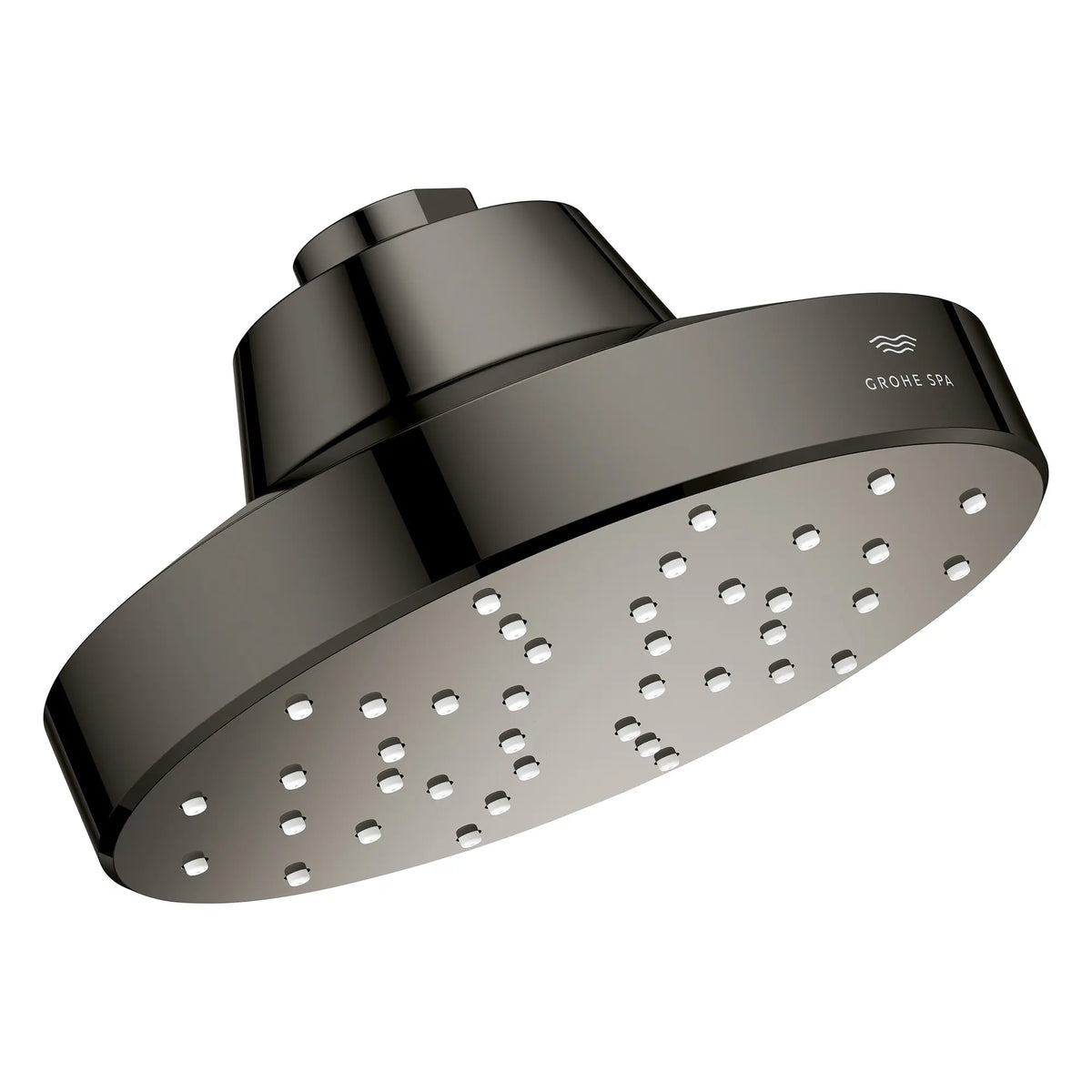 Pomme de douche à un seul jet Rainshower Aqua de 13,97 cm (5½ po) avec AquaBooster 6,6 L/min (1,75 gal/min) // GRAPHITE DUR // 275823_Aqua_Booster_SiloRight_111518A000_002_October2025_0_CDNwebp.webp