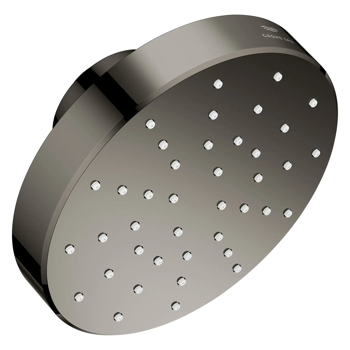 Pomme de douche à un seul jet Rainshower Aqua de 13,97 cm (5½ po) avec AquaBooster 6,6 L/min (1,75 gal/min) // GRAPHITE DUR // 275824_Aqua_Booster_SiloRight_111518A000_001_October2025_0_CDNwebp.webp