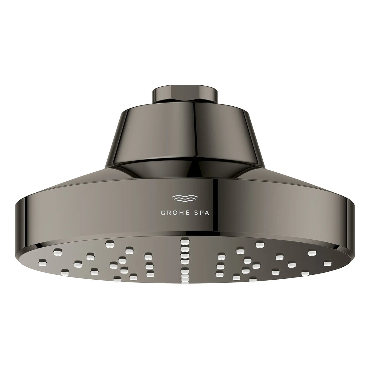 Pomme de douche à un seul jet Rainshower Aqua de 13,97 cm (5½ po) avec AquaBooster 6,6 L/min (1,75 gal/min) // GRAPHITE DUR // 275836_Aqua_Booster_SiloFront_111518A000_001_October2025_0_CDNwebp.webp