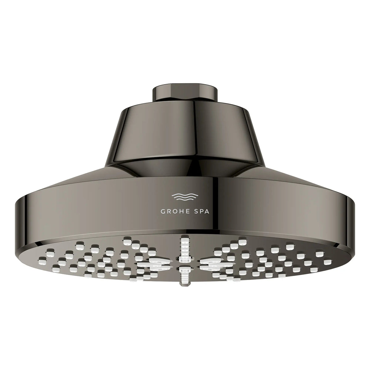 Pomme de douche à jets multiples Rainshower Aqua 140 de 13,97 cm (5½ po) avec AquaBooster 6,6 L/min (1,75 gal/min) // GRAPHITE DUR // 275871_Aqua_Booster_SiloFront_111611A000_001_October2025_0_CDNwebp.webp