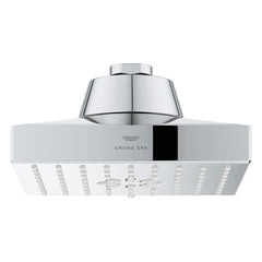 [1116720000] Rainshower Aqua Multi Spray 5 1/2" Square Shower Head with Aqua Booster 1.75 GPM (6.6 L/min) - GROHE StarLight Chrome