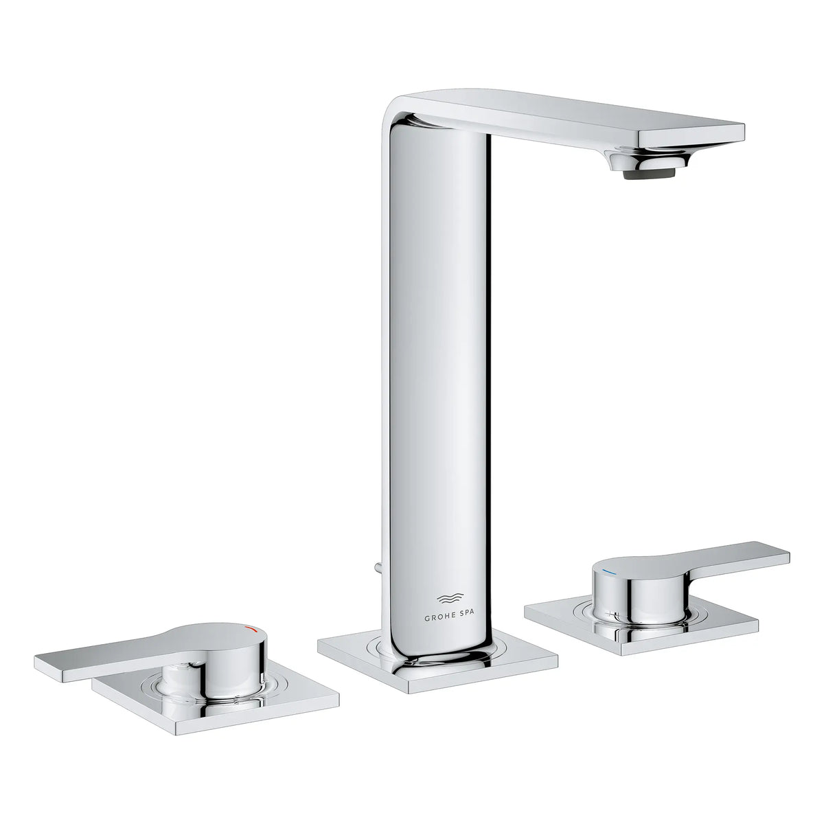 Robinet moyen de salle de bain, 8 po, à deux poignées, 4,5 L/min (1,2 gpm) // CHROME STARLIGHT GROHE // 276113_Allure_Silo-SpecSheet_20584001_0001_Feb2023_0_CDNwebp_7570b623-c2dc-4b68-b7c6-dd33fee9c817.webp