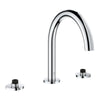 [25273000] Atrio 3-Hole 2-Handle Deck Mount Roman Tub Faucet without Handles - Brushed Cool Sunrise
