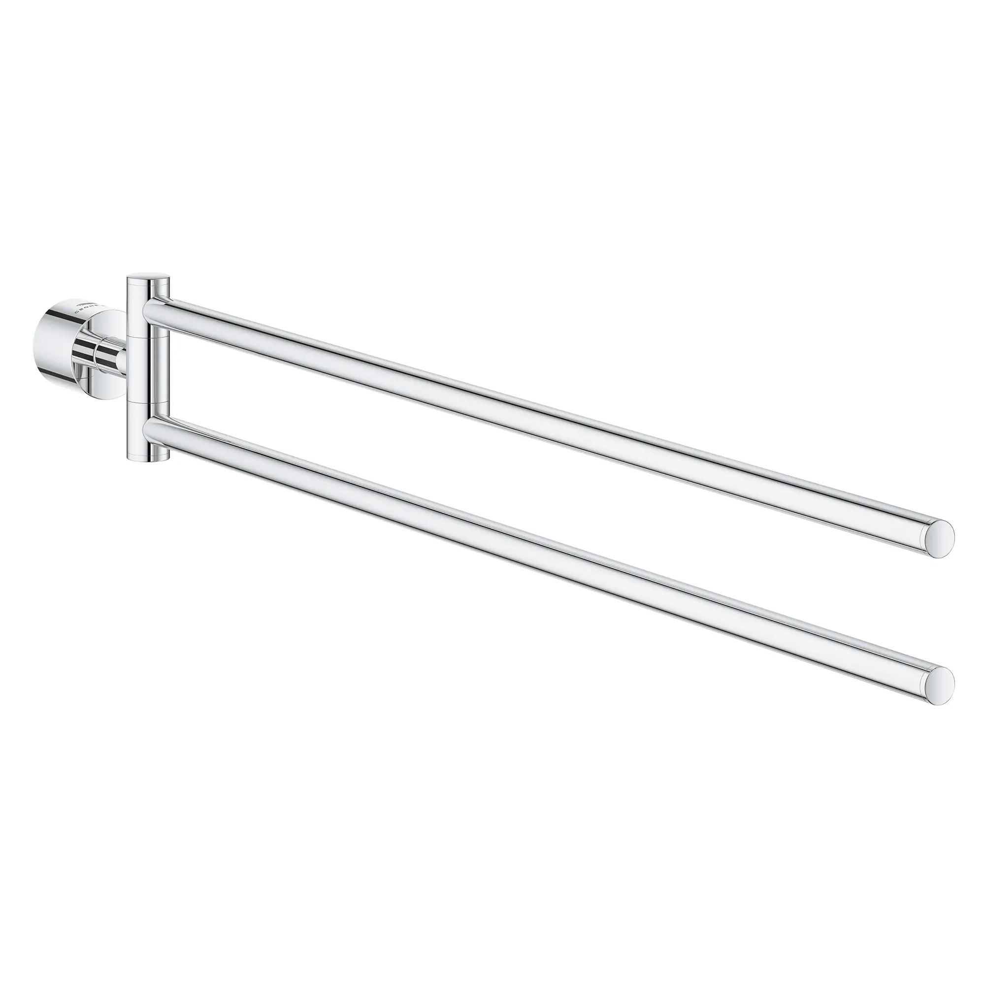 Porte-serviettes double 18 1?2 po // CHROME STARLIGHT GROHE // 276133_Atrio_Silo-SpecSheet_40888000_0001_Feb2023_0_CDNwebp.webp