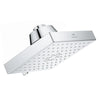 [1116720000] Rainshower Aqua Multi Spray 5 1/2" Square Shower Head with Aqua Booster 1.75 GPM (6.6 L/min) - GROHE StarLight Chrome