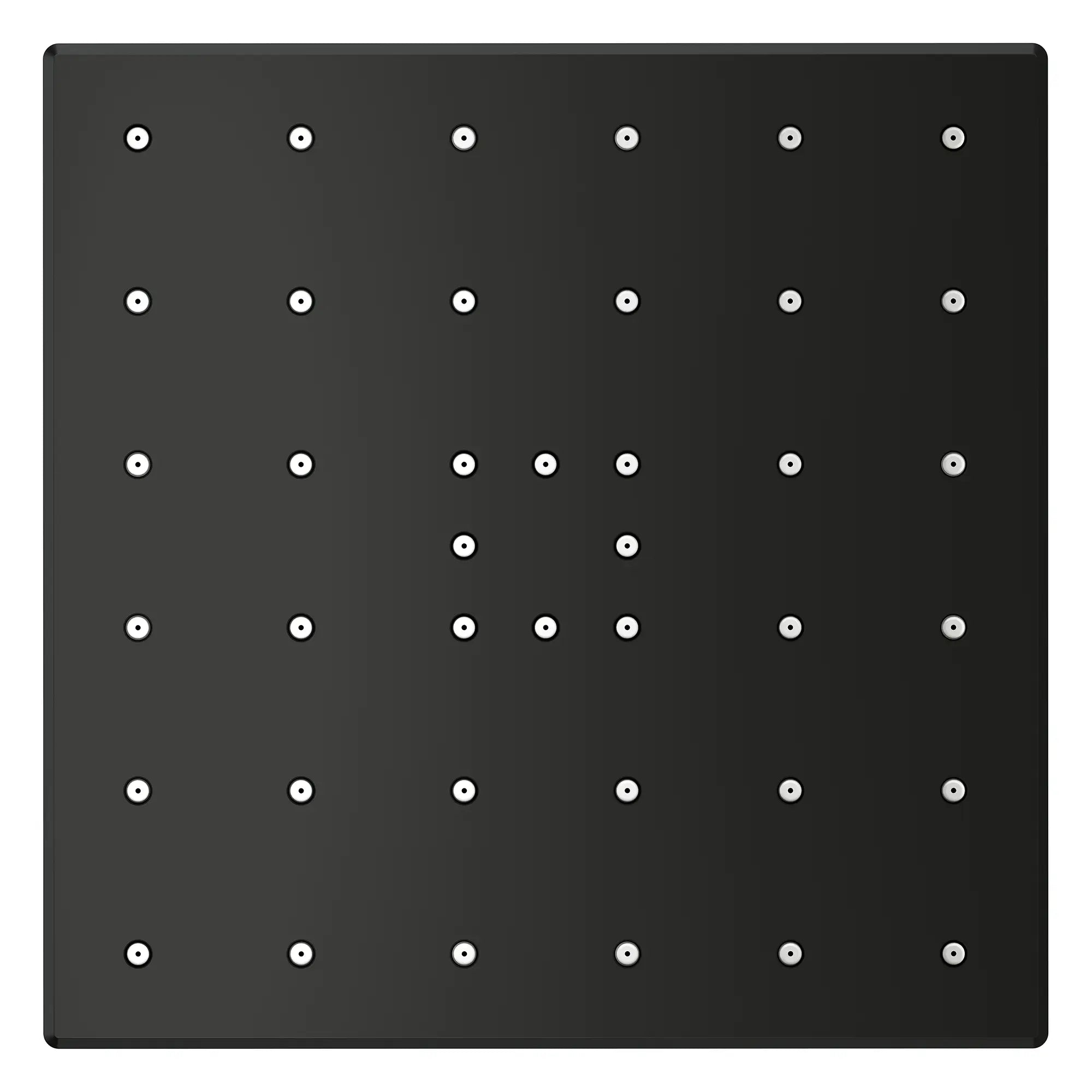 Pomme de douche carrée à un seul jet Rainshower Aqua de 13,97 cm (5½ po) avec AquaBooster 9,5 L/min (2,5 gal/min) // NOIR MAT // 277694_Aqua_Booster_SiloOther_1116682430_0001_October2025_0_CDNwebp.webp