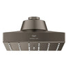 [111668AL00] Rainshower Aqua Mono Spray 5 1/2" Square Showerhead with Aqua Booster 2.5 GPM (9.5 L/min) - Brushed Hard Graphite