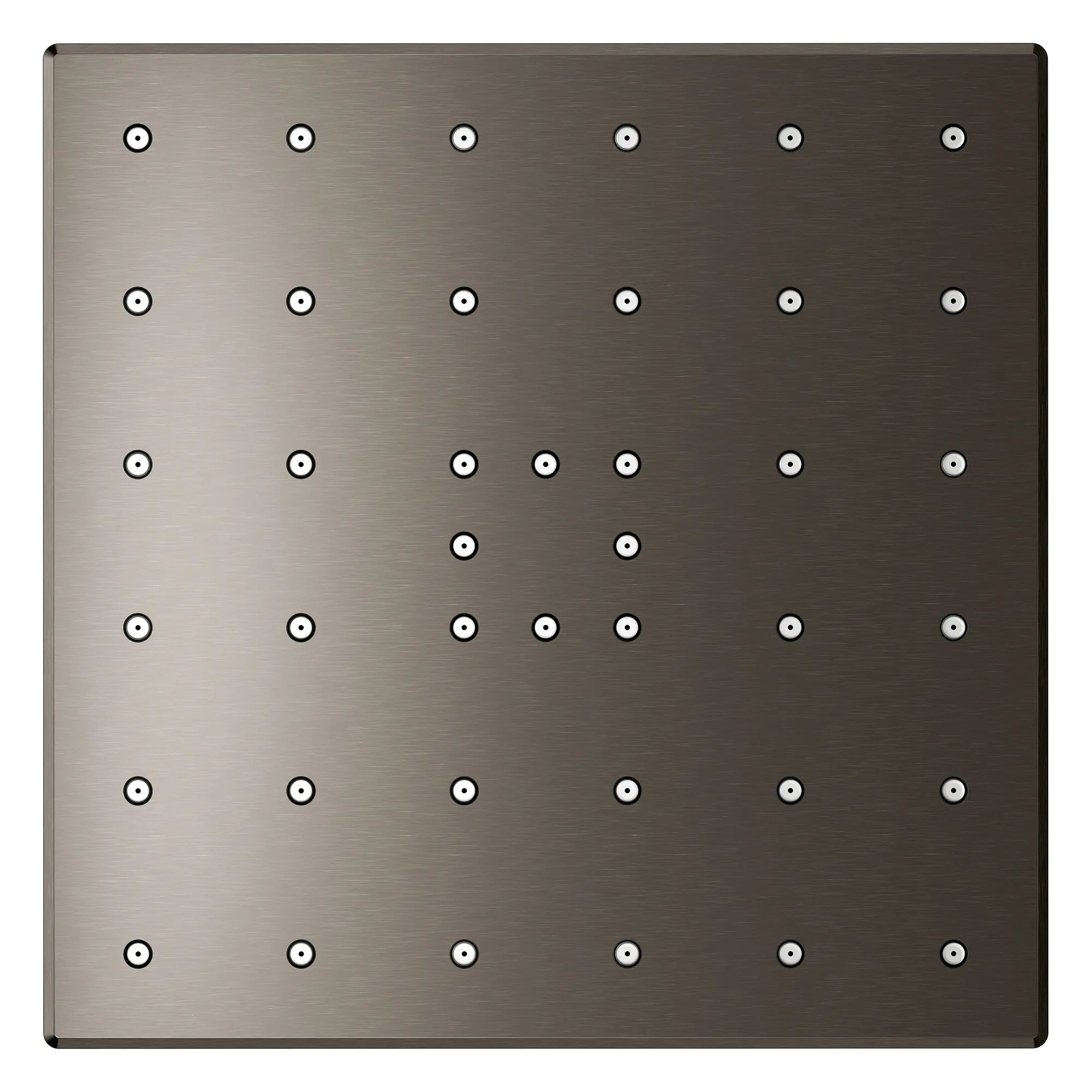 Pomme de douche carrée à un seul jet Rainshower Aqua de 13,97 cm (5½ po) avec AquaBooster 9,5 L/min (2,5 gal/min) // GRAPHITE DUR BROSSÉ // 277846_Aqua_Booster_SiloOther_111668AL00_0001_October2025_0_CDNwebp.webp