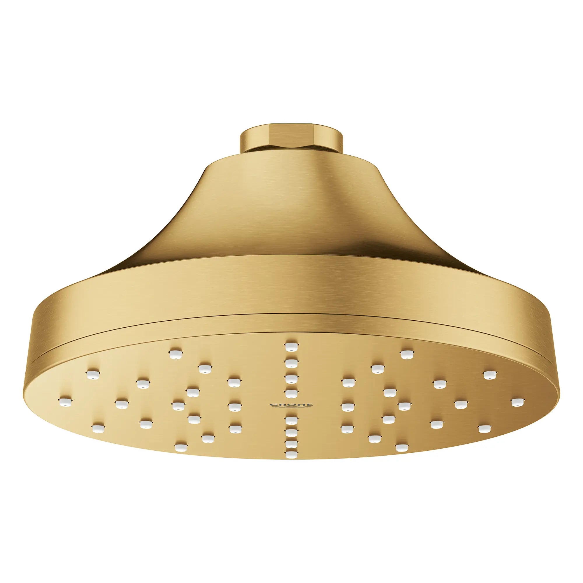 Pomme de douche carrée Euphoria 140 à un seul jet avec Aquabooster, 6,6 L/min (1,75 gal/min) // AUBE FRAÎCHE BROSSÉ // 278142_Aqua_Booster_SiloFront_111714GN00_0002_October2025_0_CDNwebp.webp