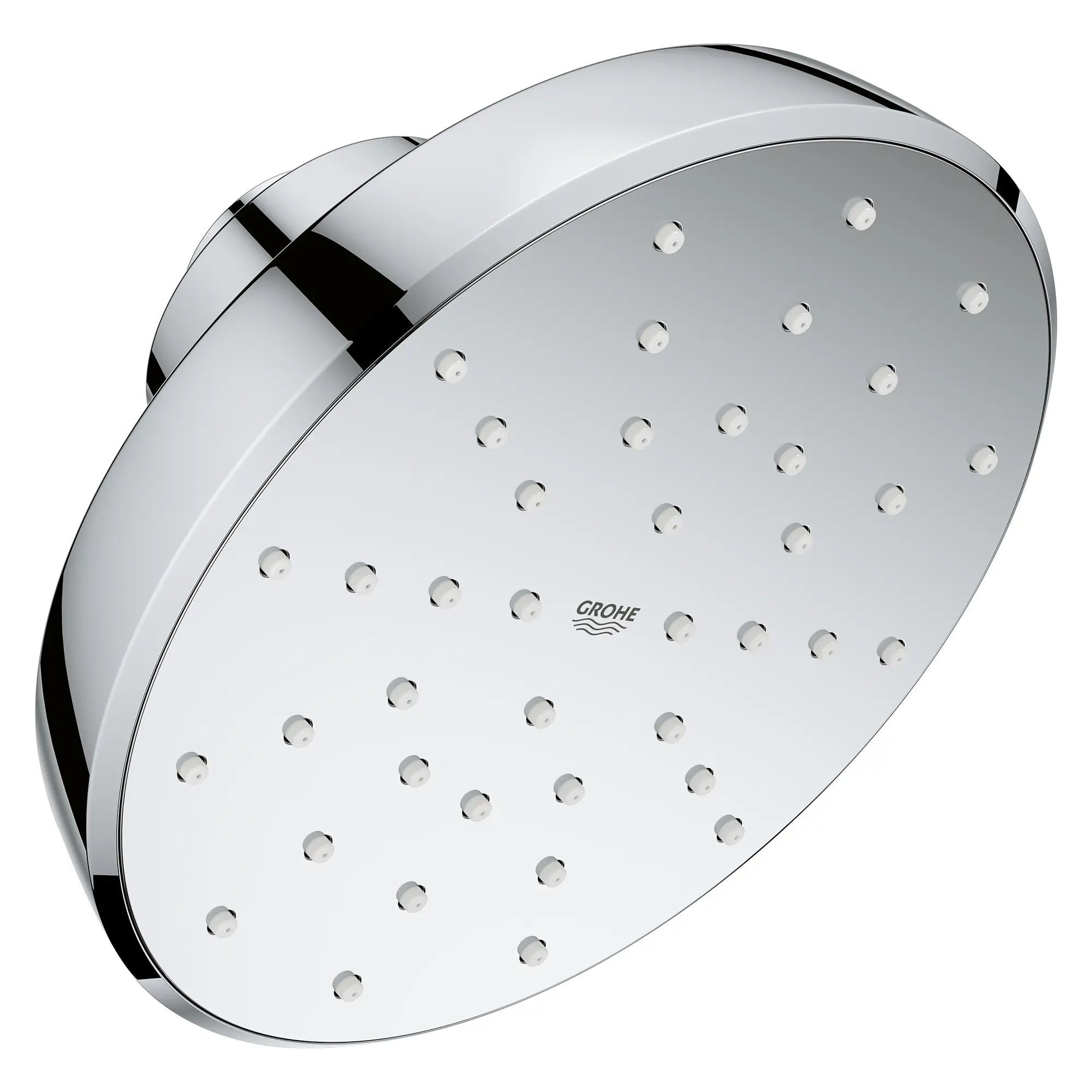 Pomme de douche ronde Tempesta 140 à un seul jet avec Aquabooster, 6,6 L/min (1,75 gal/min) // CHROME STARLIGHT GROHE // 278205_Aqua_Booster_SiloRight_1117270000_0001_October2025_0_CDNwebp.webp
