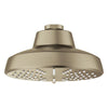 [111746EN00] Tempesta 140 Dual Spray 5 1/2" Showerhead with Aqua Booster - Brushed Cool Sunrise