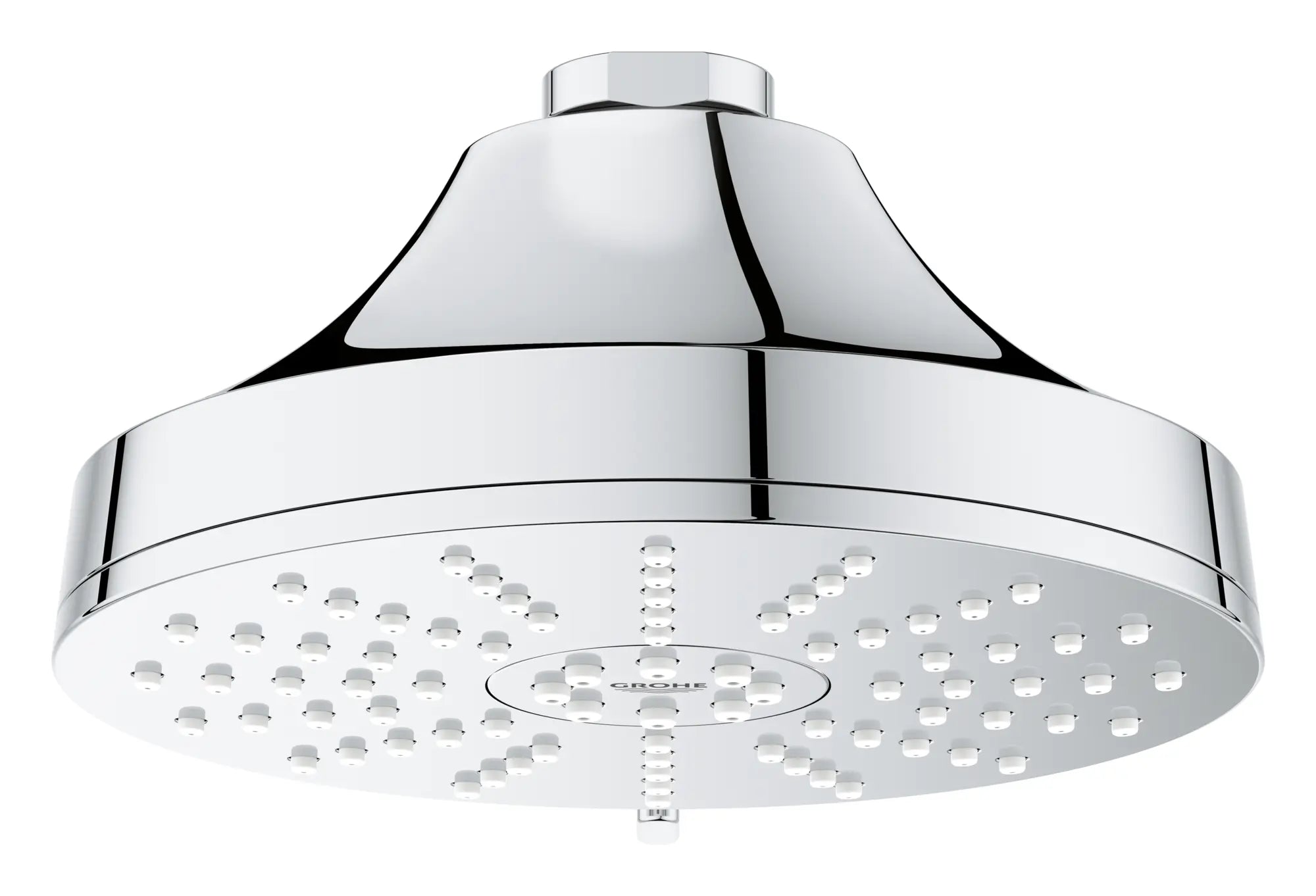 Pomme de douche ronde Euphoria 140 à un seul jet avec Aquabooster, 6,6 L/min (1,75 gal/min) // CHROME STARLIGHT GROHE // 278246_Aqua_Booster_Silo-SpecSheet_1117160000_0002_October2025_0_CDNwebp.webp