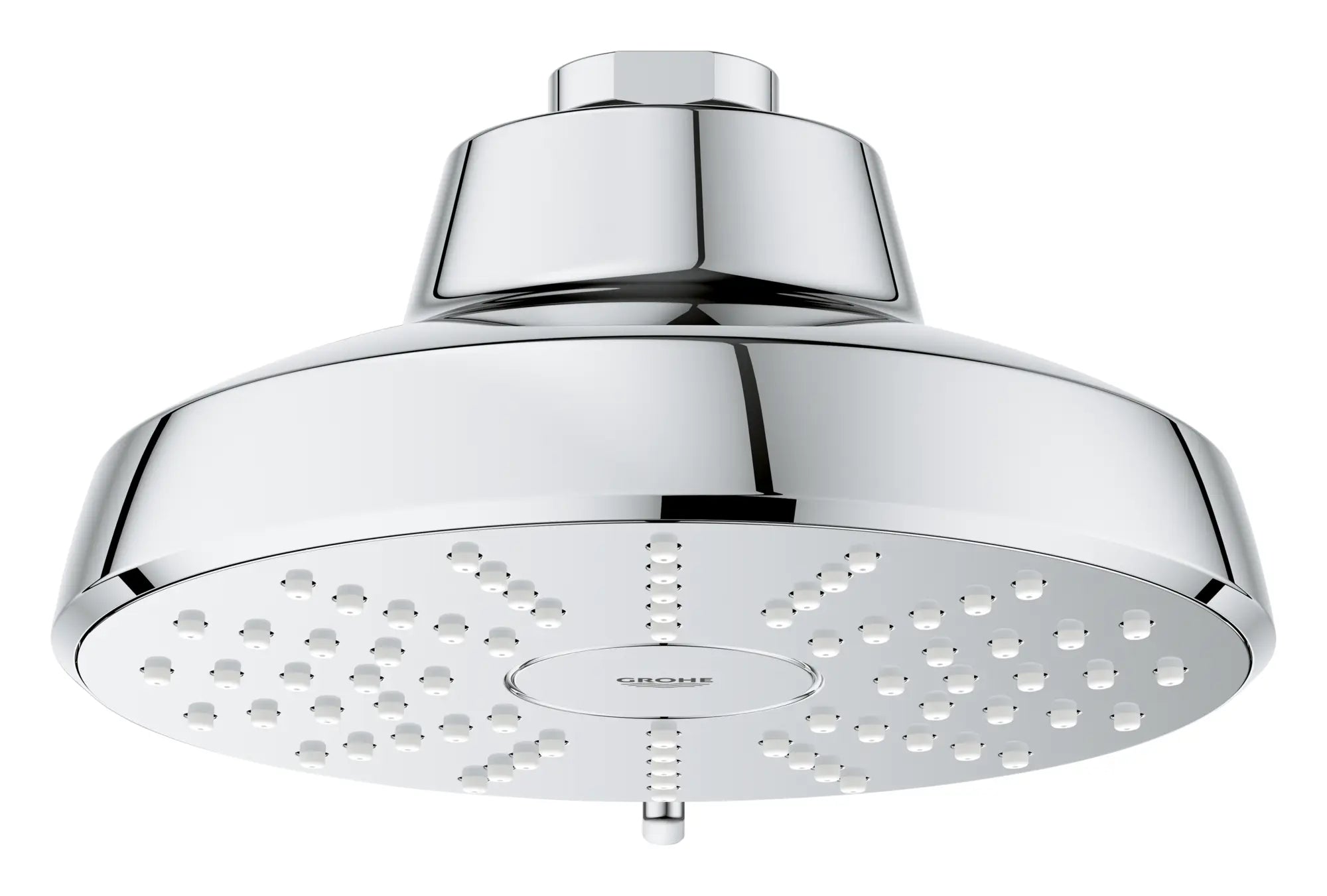 Pomme de douche ronde Tempesta 140 à jets multiples avec Aquabooster, 6,6 L/min (1,75 gal/min) // CHROME STARLIGHT GROHE // 278252_Aqua_Booster_Silo-SpecSheet_1117460000_0002_October2025_0_CDNwebp.webp