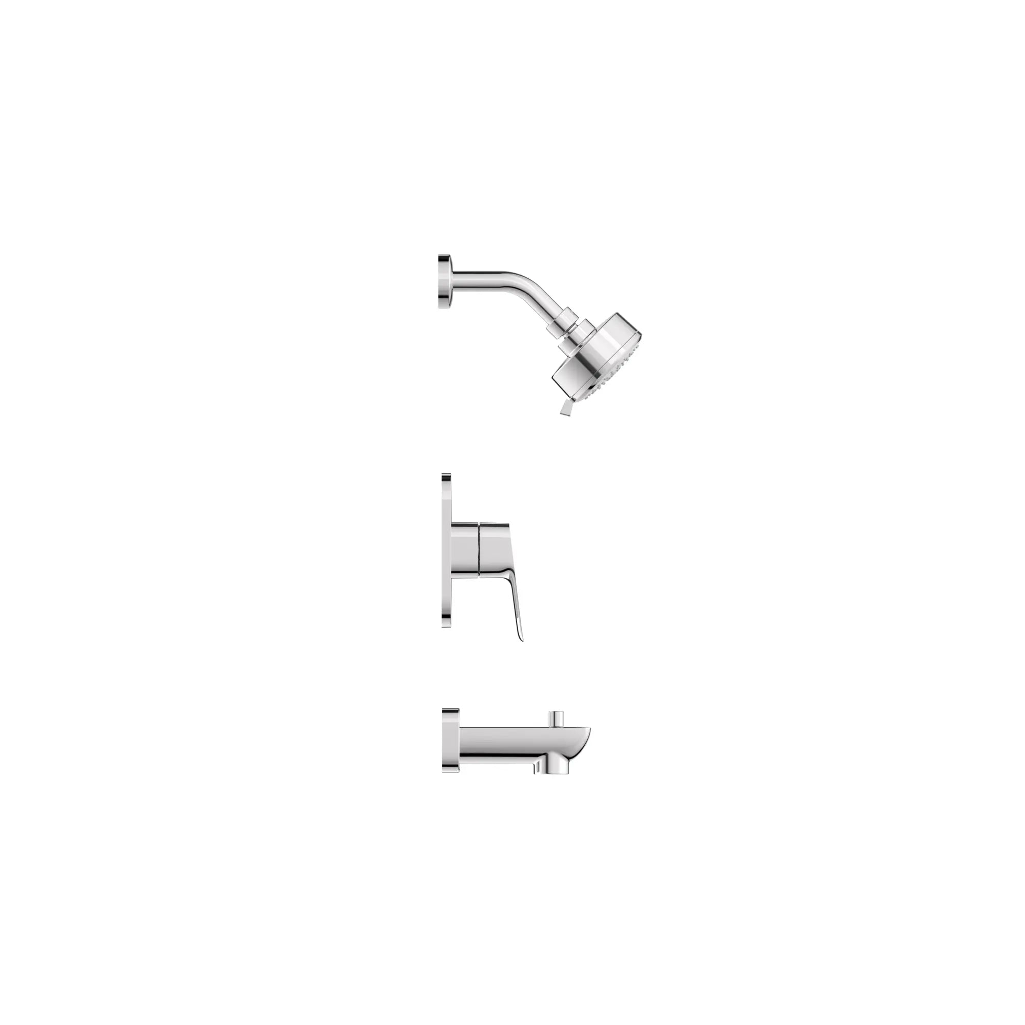 Ensemble de garniture de robinet à pression équilibrée pour baignoire/douche Cubeo // CHROME STARLIGHT GROHE // 278256_Cubeo_SiloSide_1053800000_0001_AUGUST2024_0_CDNwebp.webp