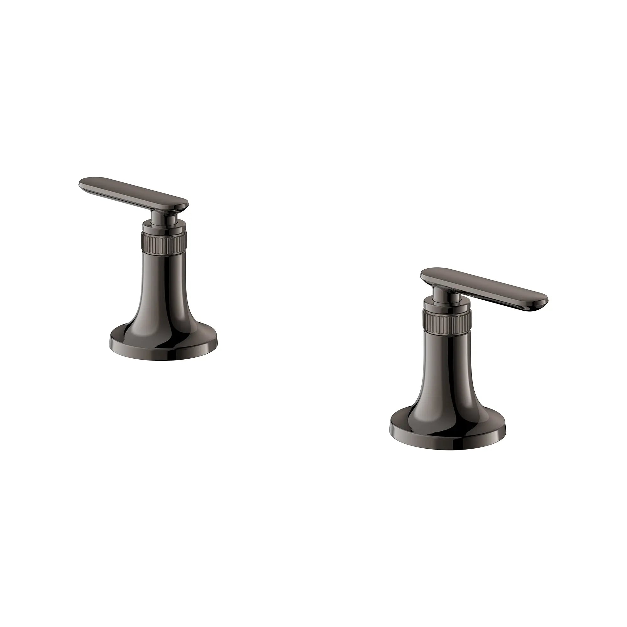Manettes à levier Listra pour robinet de lavabo de salle de bains (paire) // GRAPHITE DUR // 278393_Listra_SiloLeft_106257A000_0001_SEPTEMBER2024_0_CDNwebp.webp