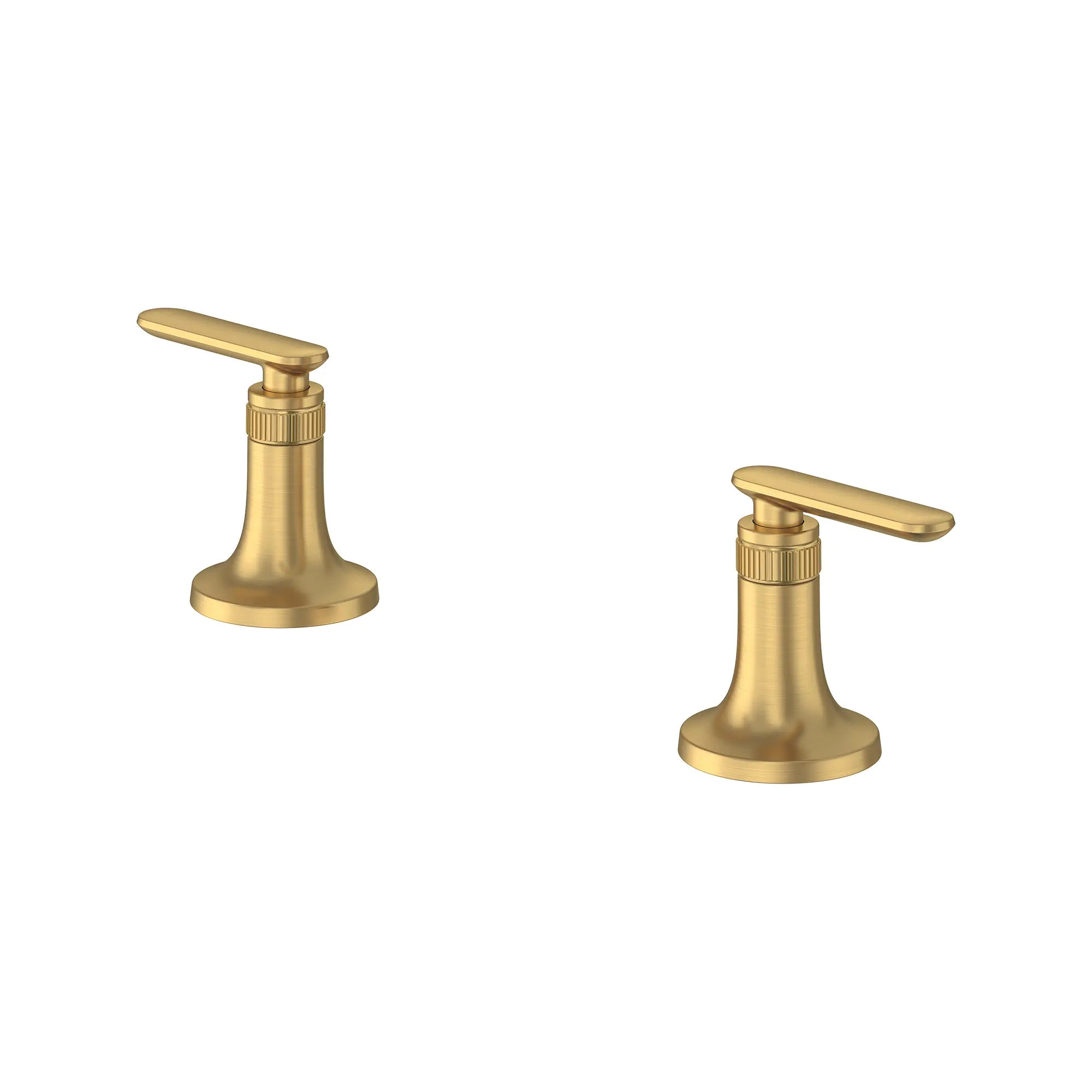 Manettes à levier Listra pour robinet de lavabo de salle de bains (paire) // AUBE FRAÎCHE BROSSÉ // 278396_Listra_SiloLeft_106257GN00_0001_SEPTEMBER2024_0_CDNwebp.webp