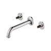 [1062160000] Listra Wall Mount Widespread Bathroom Faucet, 1.2gpm (4.5L/min) - Brushed Cool Sunrise