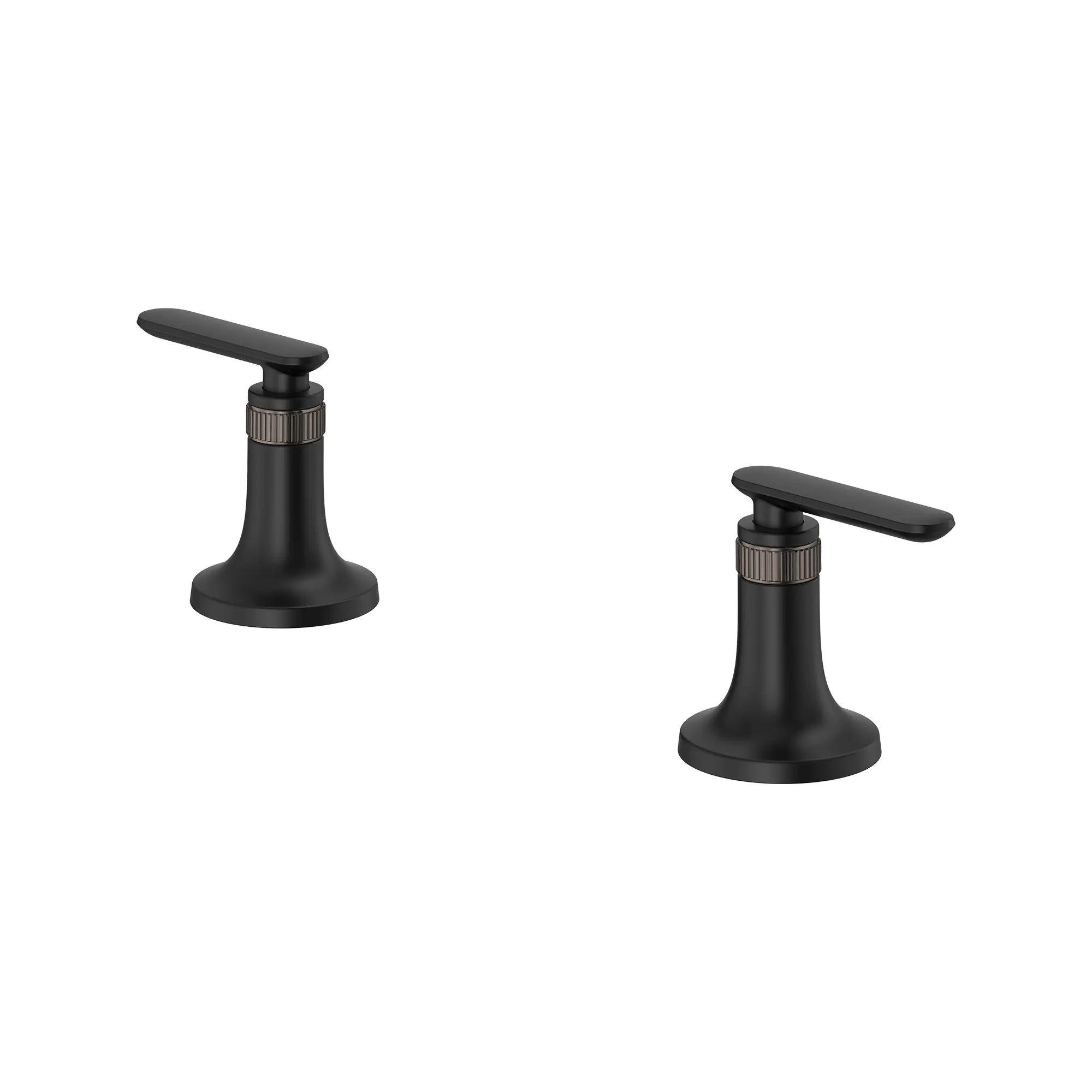 Manettes à levier Listra pour robinet de lavabo de salle de bains (paire) // NOIR MAT // 278410_Listra_SiloLeft_1062572430_0001_SEPTEMBER2024_0_CDNwebp.webp