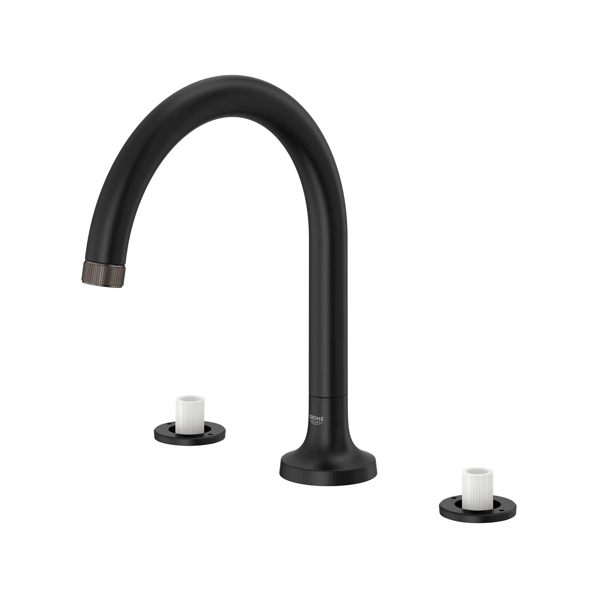 Robinet de remplissage de baignoire romaine Listra à 3 trous monté sur plan // NOIR MAT // 278411_Listra_SiloLeft_1062612430_0001_SEPTEMBER2024_0_CDNwebp.webp
