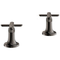 [106238A000] Listra Cross Handles for Bathroom Sink Faucet (Pair) - Brushed Nickel InfinityFinish