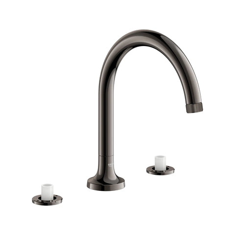 Robinet de remplissage de baignoire romaine Listra à 3 trous monté sur plan - Graphite dur