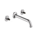 [1062160000] Listra Wall Mount Widespread Bathroom Faucet, 1.2gpm (4.5L/min) - Brushed Cool Sunrise