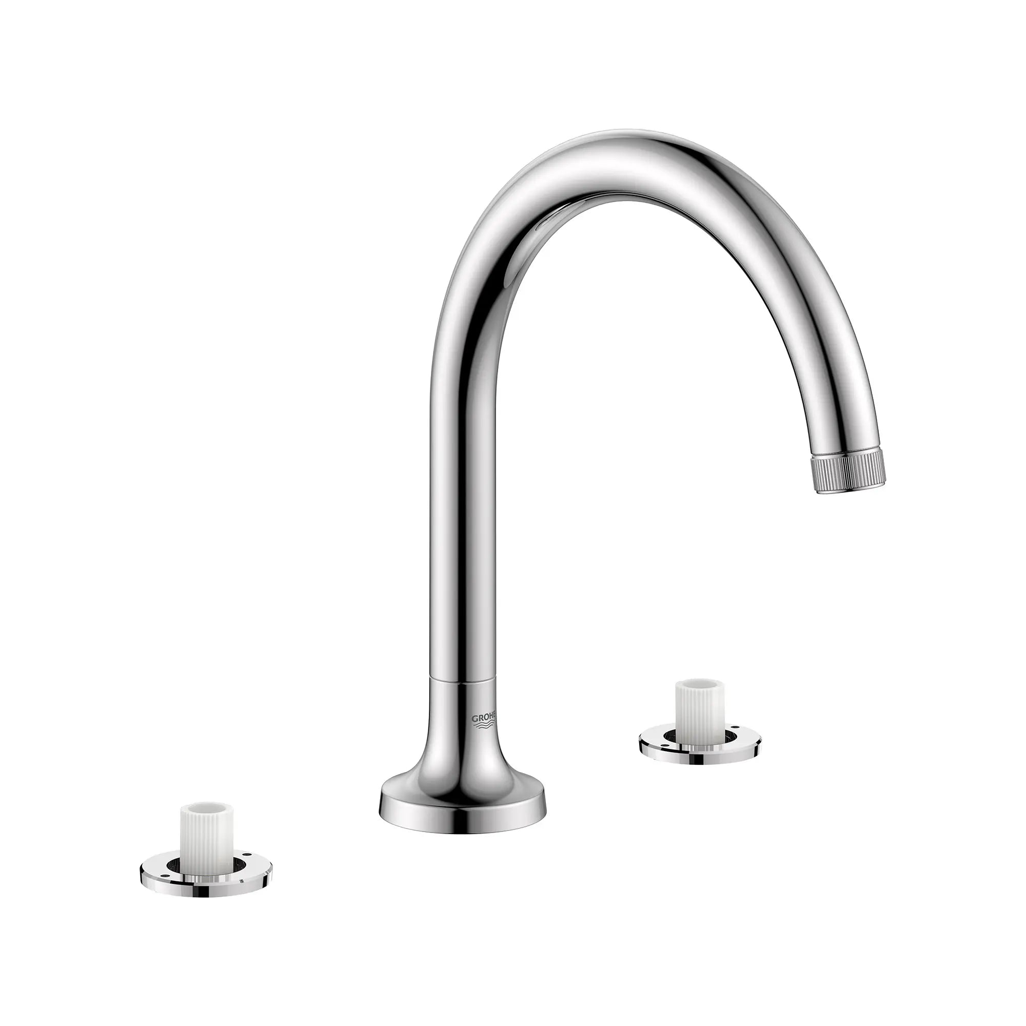 Robinet de remplissage de baignoire romaine Listra à 3 trous monté sur plan // CHROME STARLIGHT GROHE // 278441_Listra_SiloRight_1062610000_0001_SEPTEMBER2024_0_CDNwebp.webp