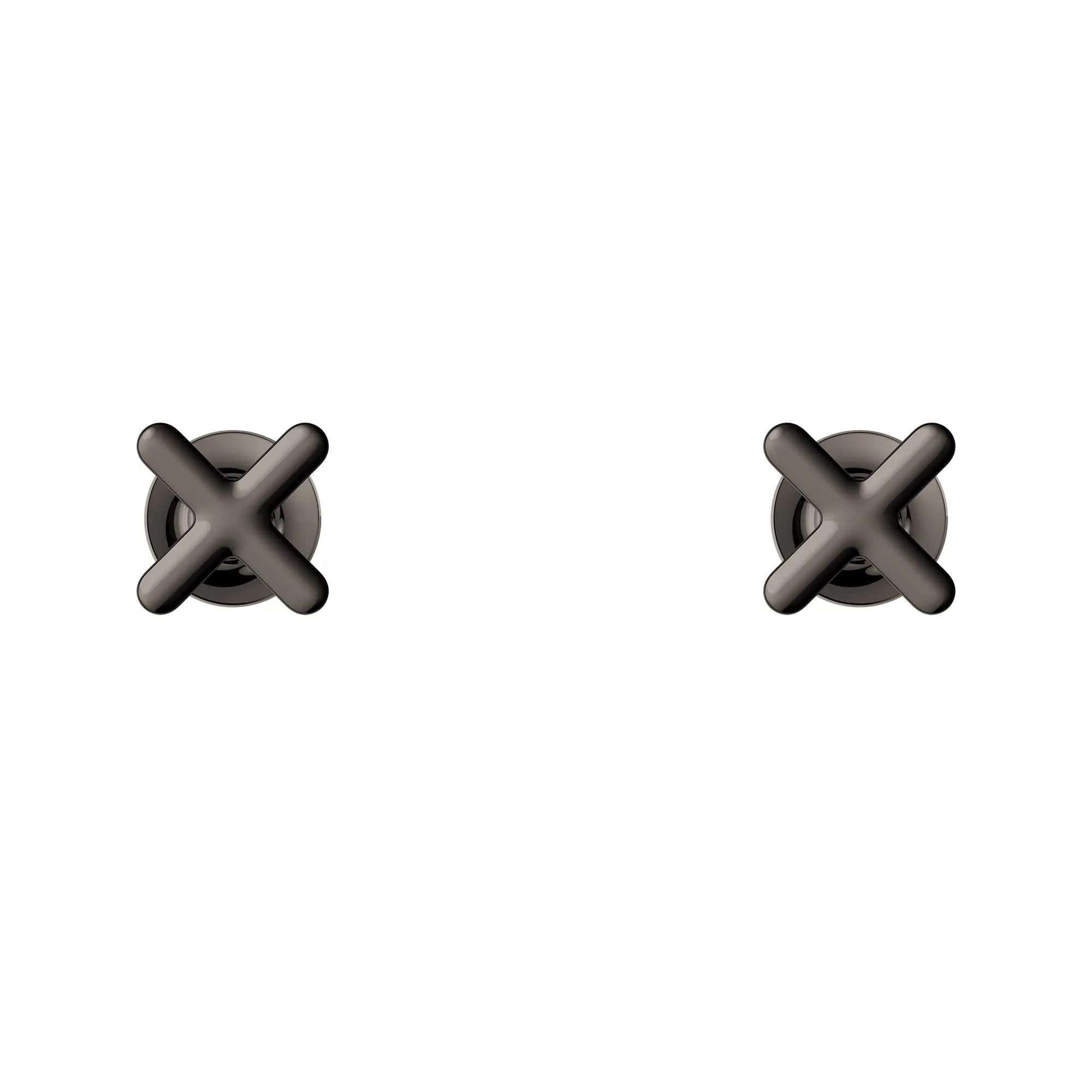 Listra Cross Handles for Bathroom Sink Faucet (Pair) // GRAPHITE DUR // 278477_Listra_SiloStraight_106238A000_0001_SEPTEMBER2024_0_CDNwebp.webp