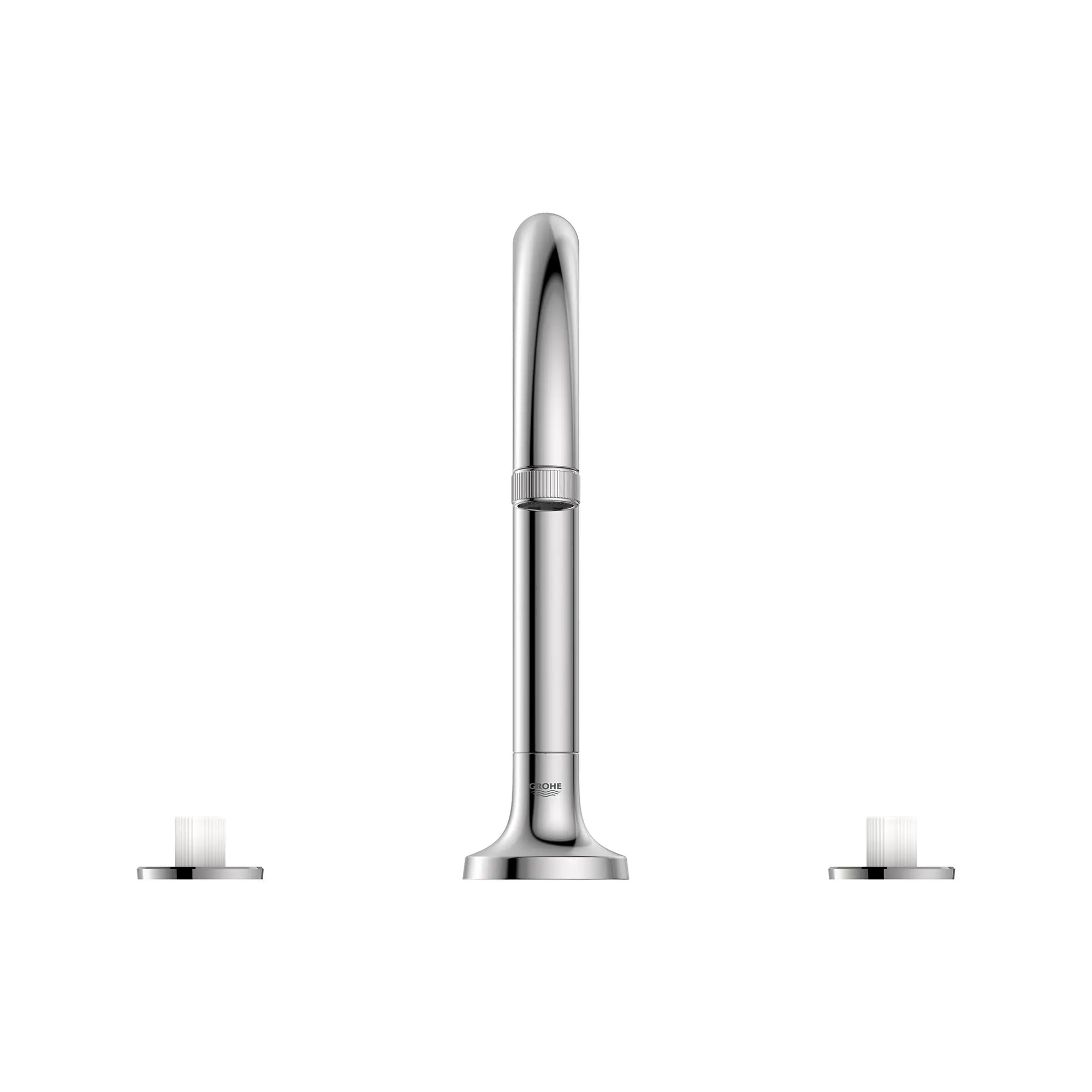 Robinet de remplissage de baignoire romaine Listra à 3 trous monté sur plan // CHROME STARLIGHT GROHE // 278500_Listra_SiloStraight_1062610000_0001_SEPTEMBER2024_0_CDNwebp.webp