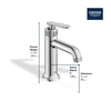 [1062220000] Listra Single Hole Single-Handle M-Size Bathroom Faucet, 1.2 gpm (4.5L/min) - GROHE StarLight Chrome