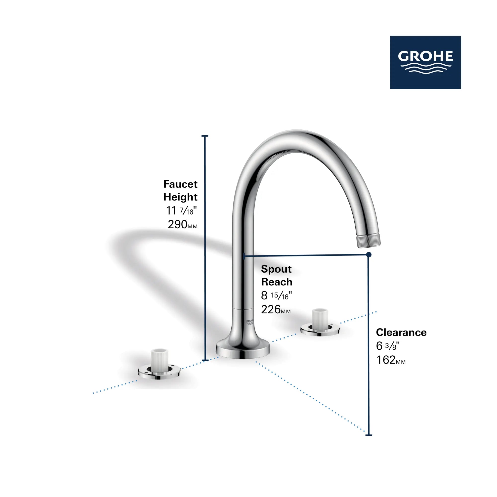Robinet de remplissage de baignoire romaine Listra à 3 trous monté sur plan // AUBE FRAÎCHE BROSSÉ // 278740_Listra_Infographic_106261_0001_Nov2025_1_CDNwebp.webp