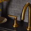 [106257GN00] Listra Lever Handles for Bathroom Sink Faucet (Pair) - Matte Black